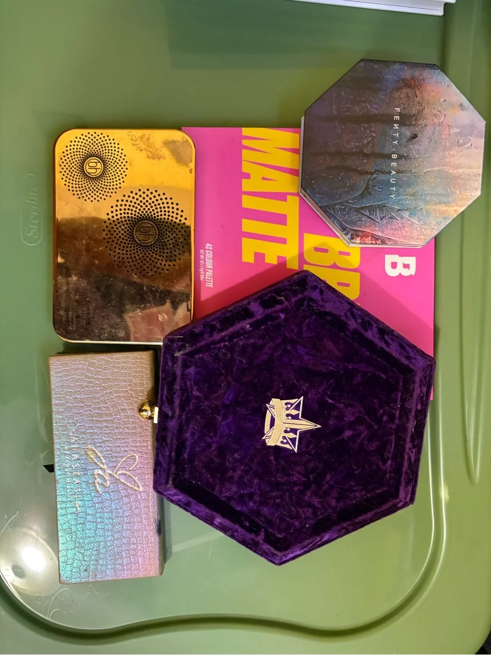 Jeffree Star Compact and Fenty beauty plus other palettes
